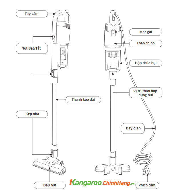 Máy hút bụi Kangaroo KGRB02