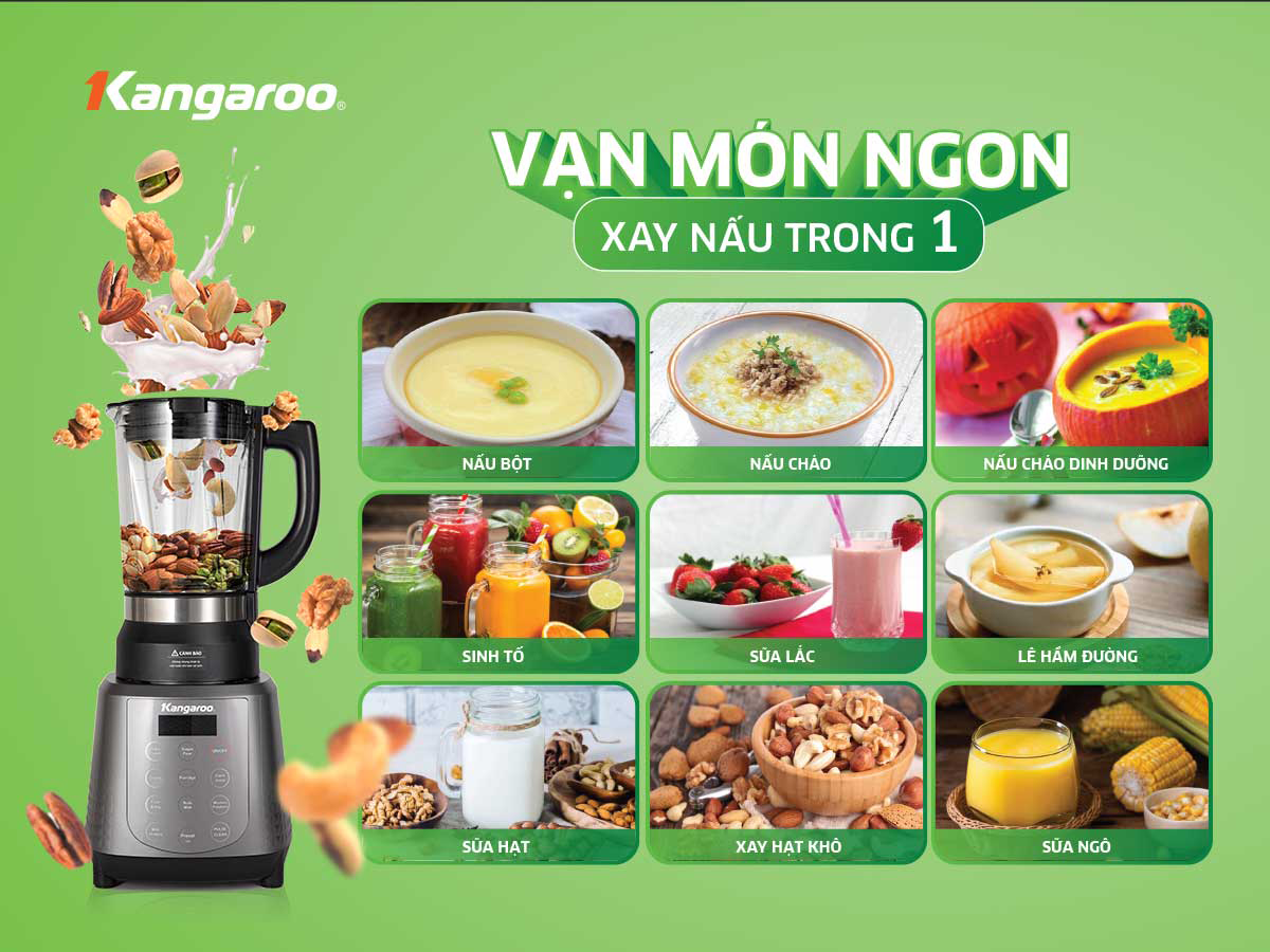 Máy làm sữa hạt Kangaroo KG12BH