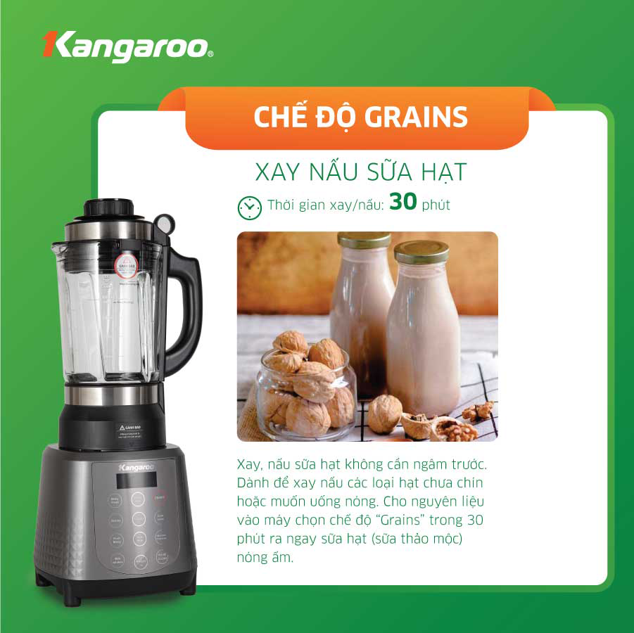 Máy làm sữa hạt Kangaroo KG12BH