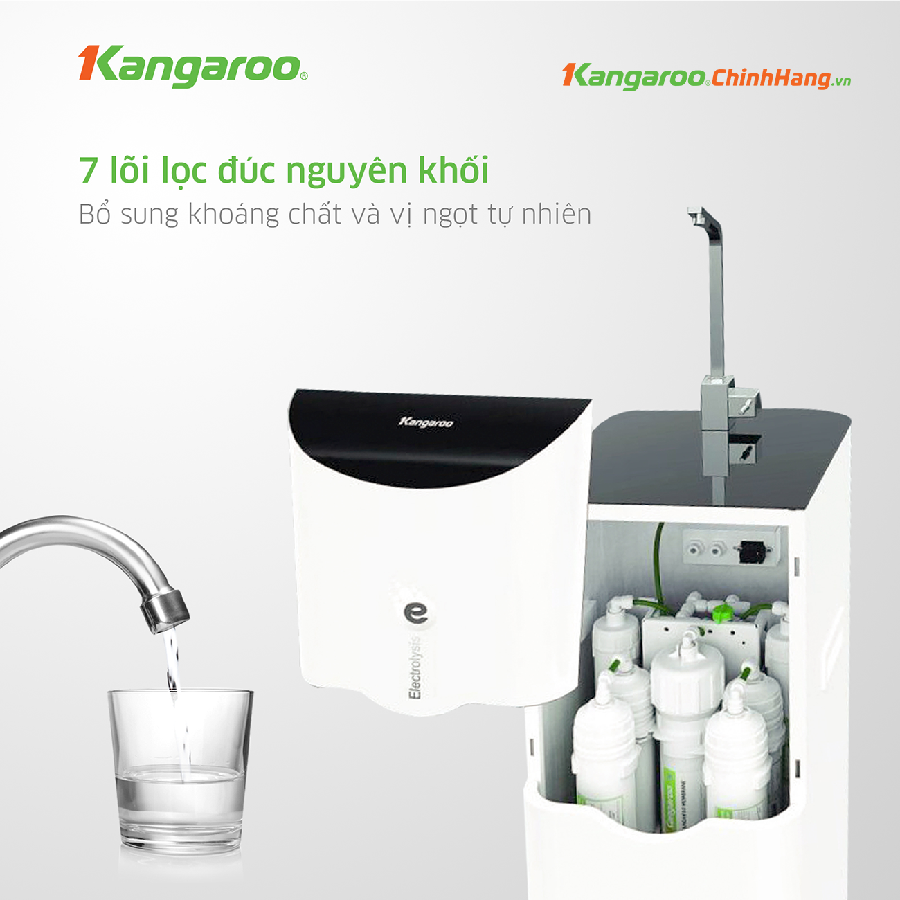Cây nước nóng lạnh kangaroo KG100ES