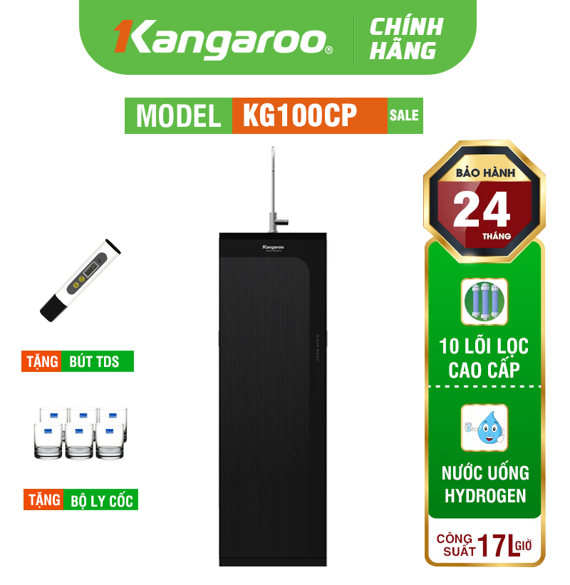 Máy lọc nước Kangaroo Hydrogen KG100CP - Mẫu Mới 2025