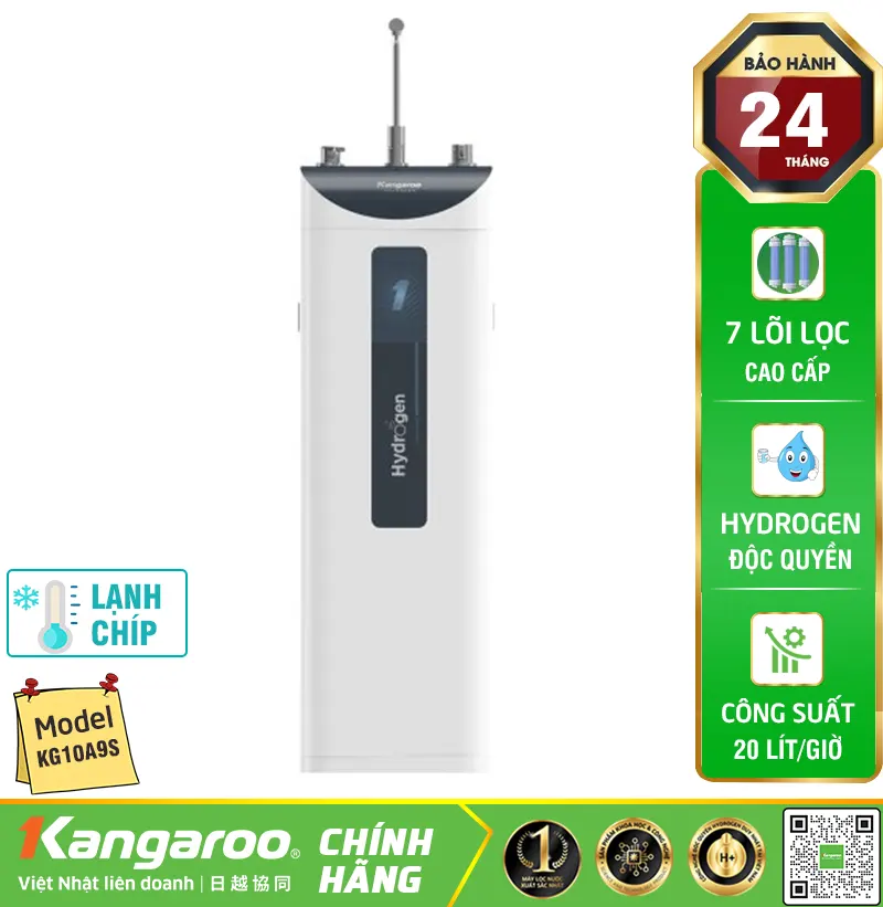 Máy lọc nước kangaroo Hydrogen KG10A9S - Tuỳ chỉnh nhiệt độ
