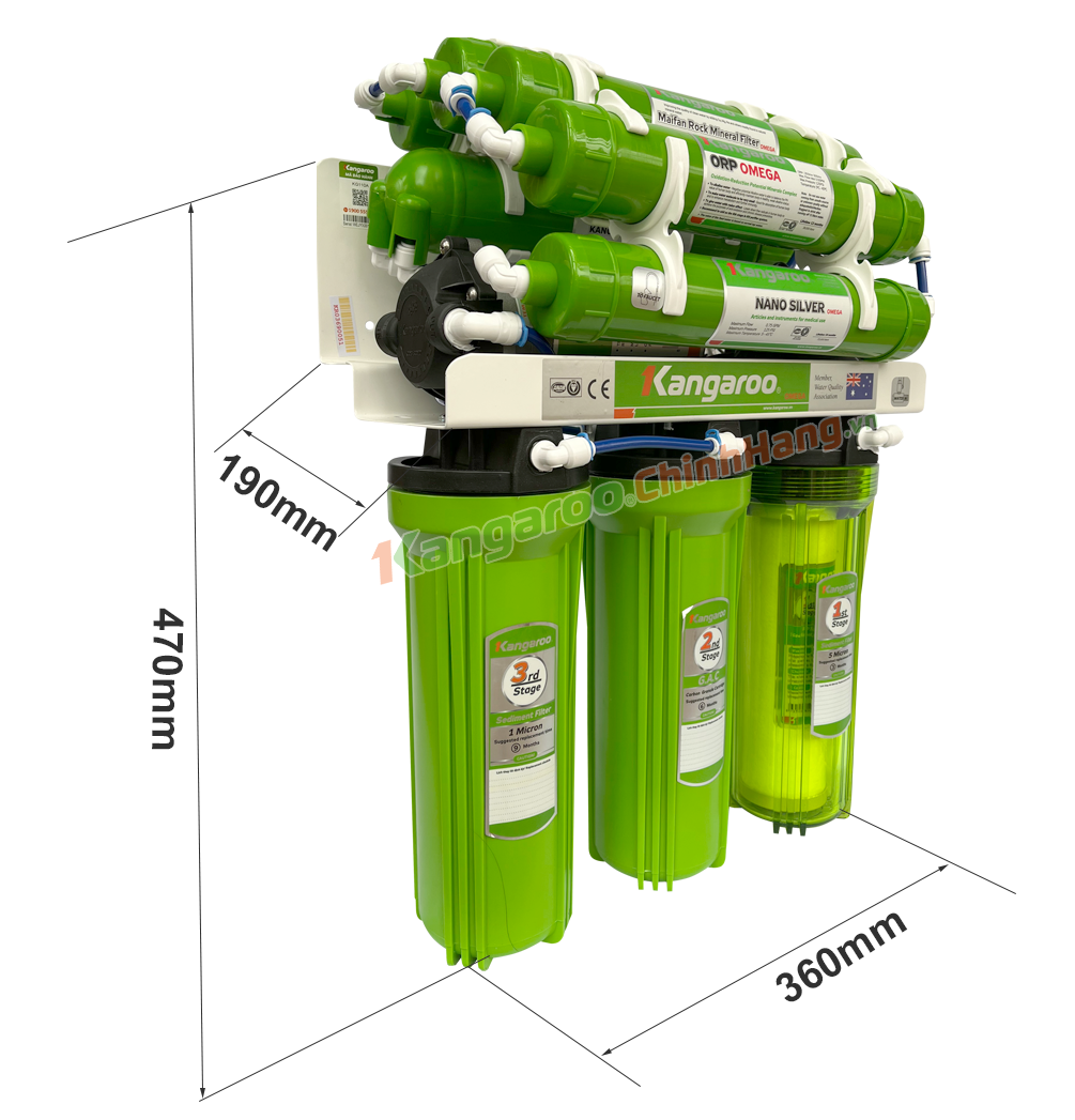 Thông số kỹ thuật máy lọc nước Kangaroo KG110A-KV
