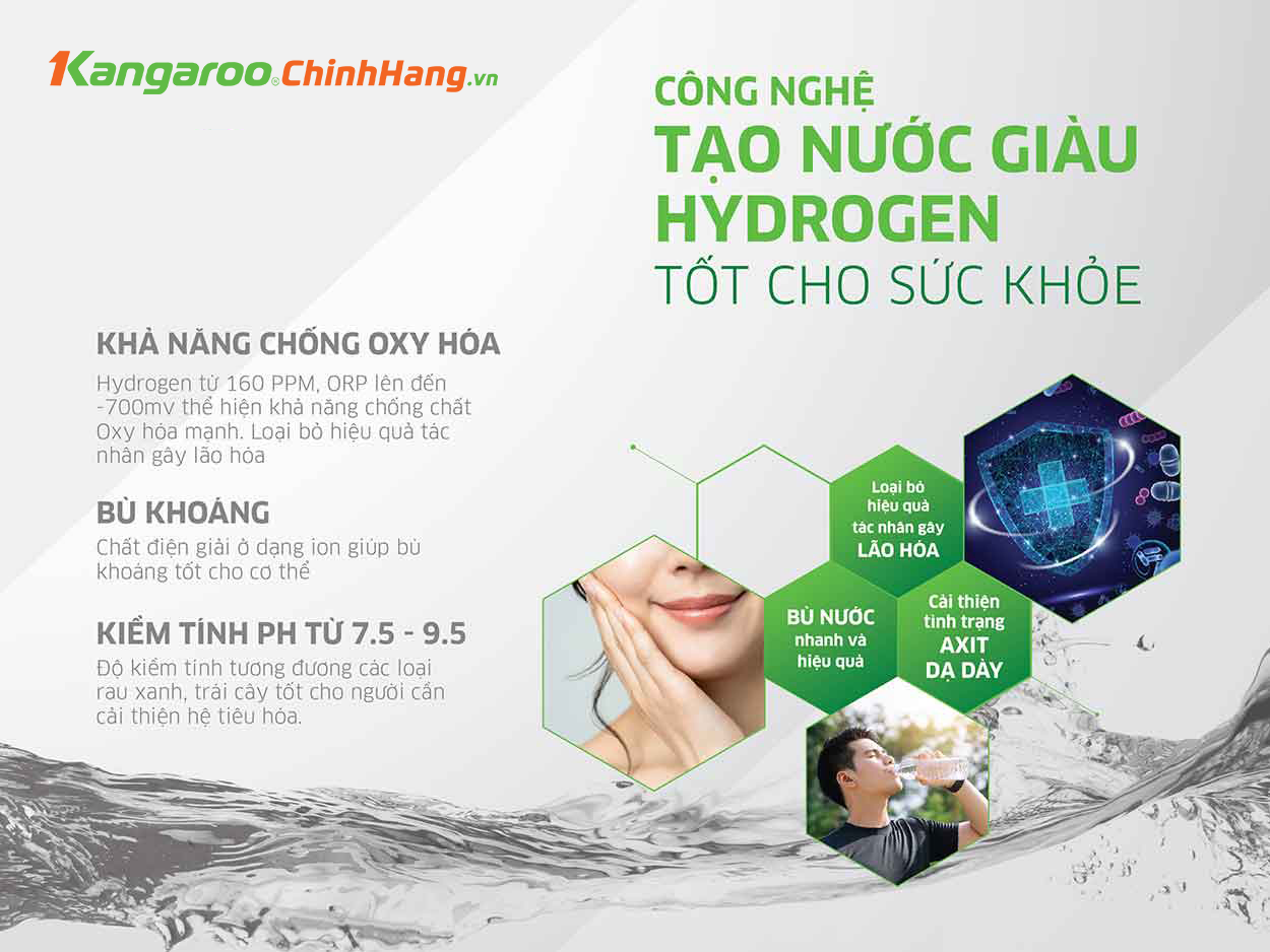 Máy lọc nước Kangaroo Hydrogen KG100HD2