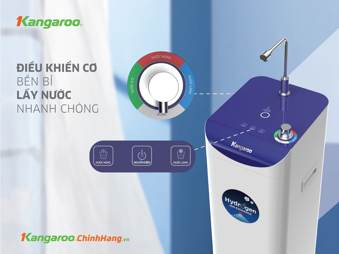 Núm Cơ trên máy lọc nước Kangaroo KG10A7s