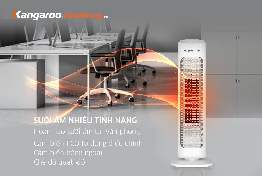 Máy sưởi gốm ceramic Kangaroo KGFH05