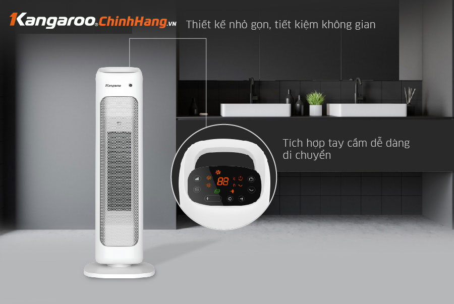 Máy sưởi gốm ceramic Kangaroo KGFH05