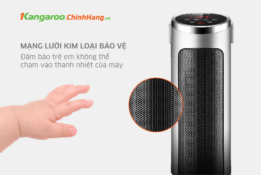 Máy sưởi gốm ceramic Kangaroo KGFH06
