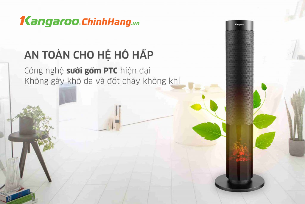 Máy sưởi gốm ceramic Kangaroo KGFH08