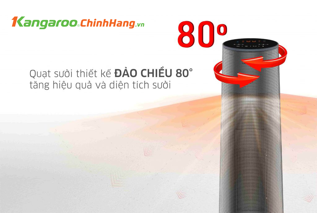 Máy sưởi gốm ceramic Kangaroo KGFH09