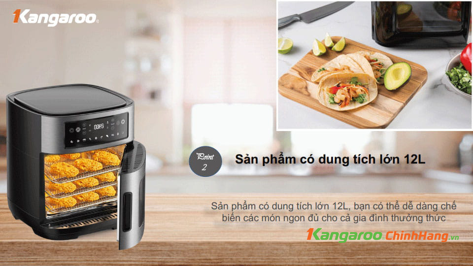 Nồi chiên không dầu Kangaroo KG12AF1A