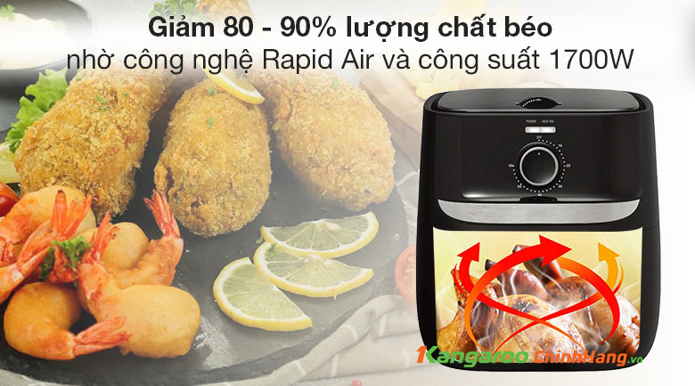 Nồi chiên không dầu kangaroo KG6AF1