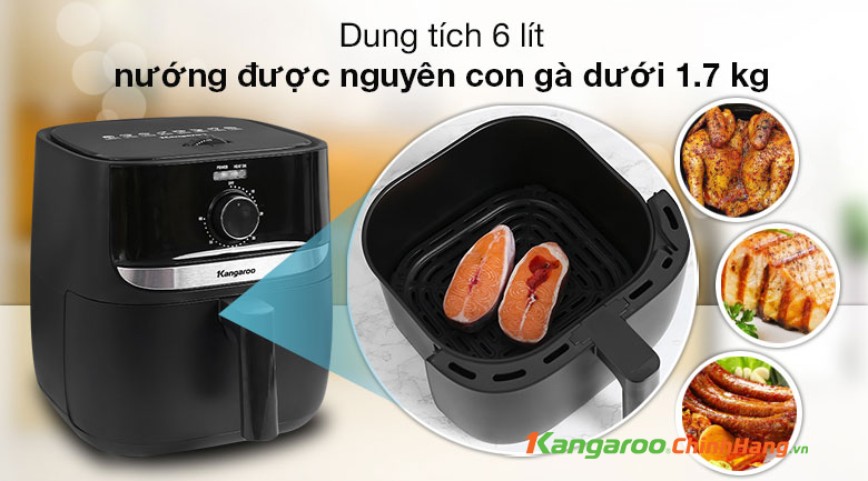 Nồi chiên không dầu kangaroo KG6AF1