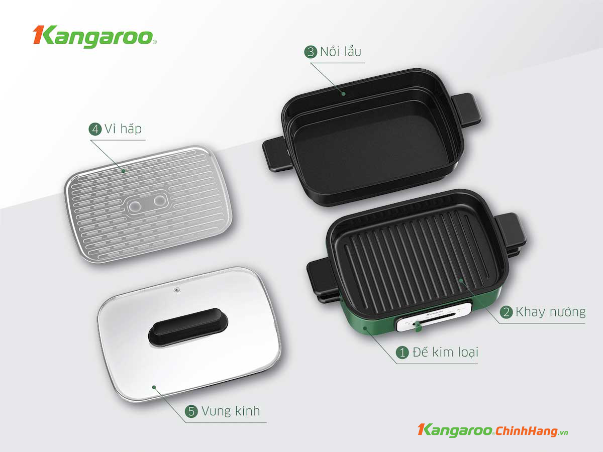 Lẩu nướng đa năng Kangaroo KG5EGH