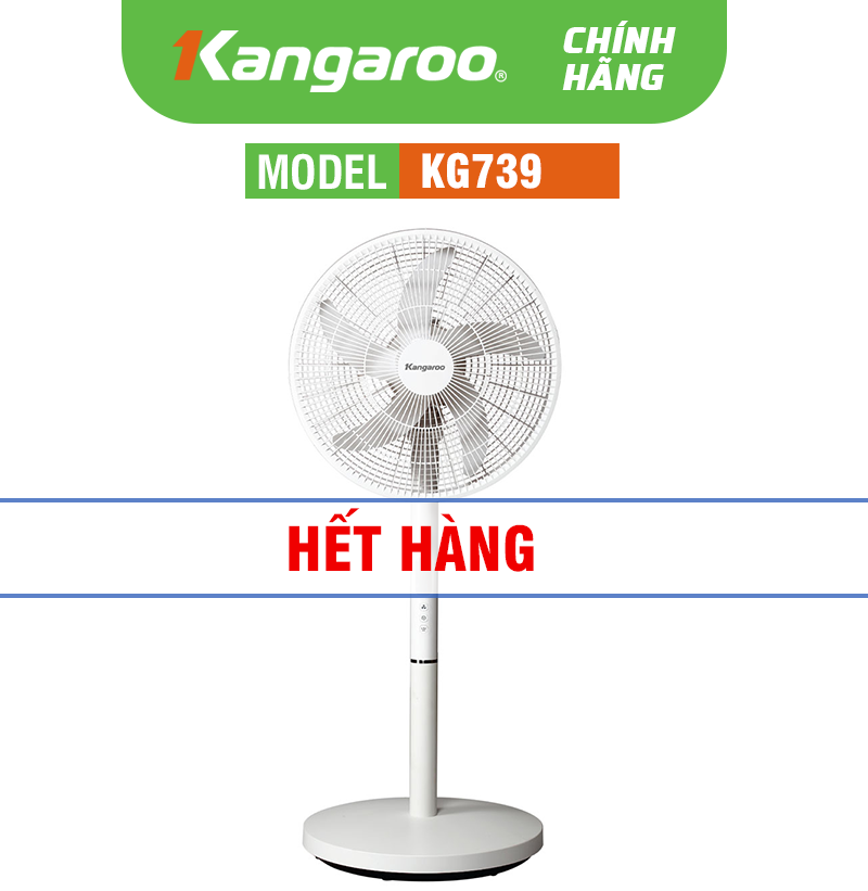 Quạt sạc điện kangaroo KG739