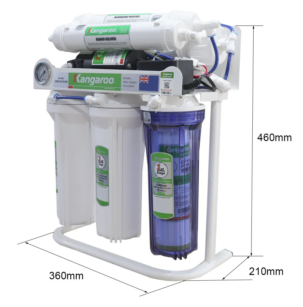 Thông số kỹ thuật Máy lọc nước Kangaroo KGRP10WP6 