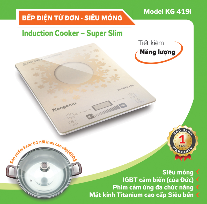 Bếp từ đơn Kangaroo KG419i