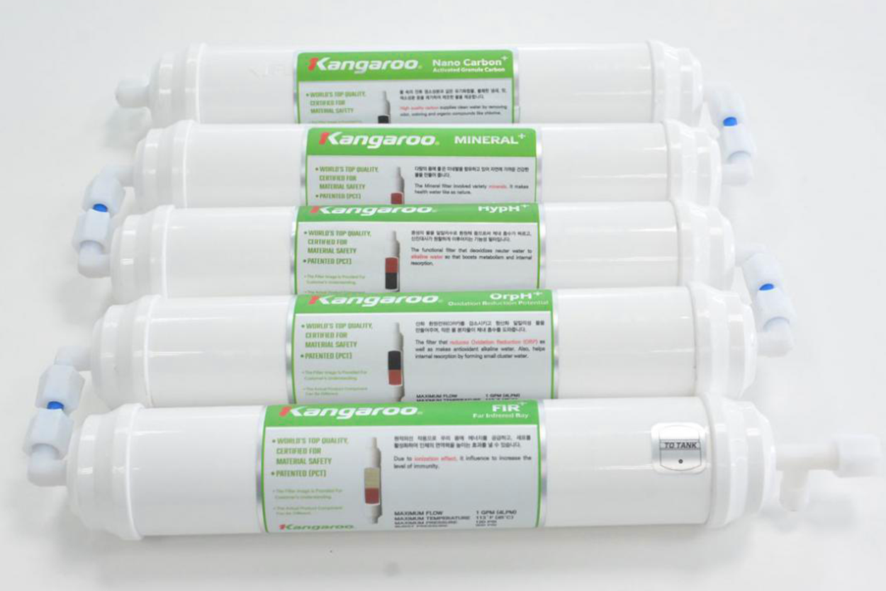 Bộ 5 lõi lọc nước trong máy lọc nước Kangaroo Hydrogen KG100HQ
