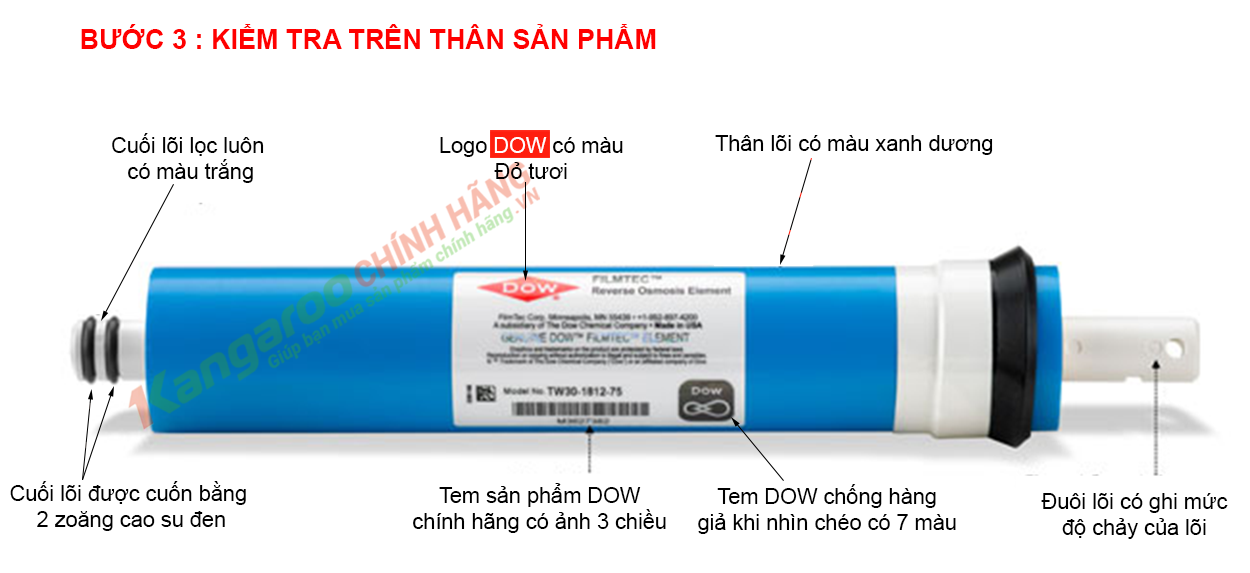 Cách nhận biết màng RO chính hãng