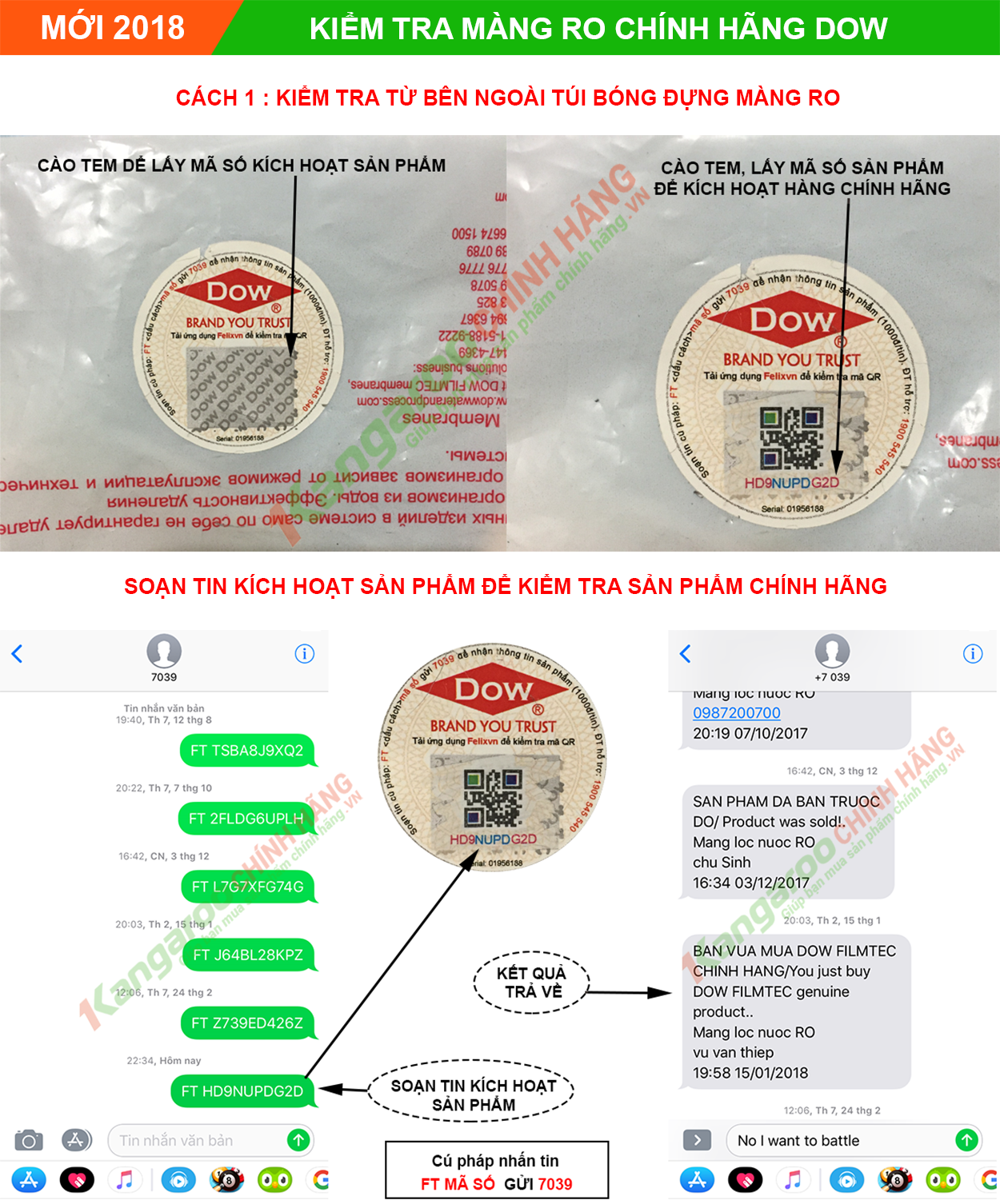 Cách nhận biết màng RO chính hãng