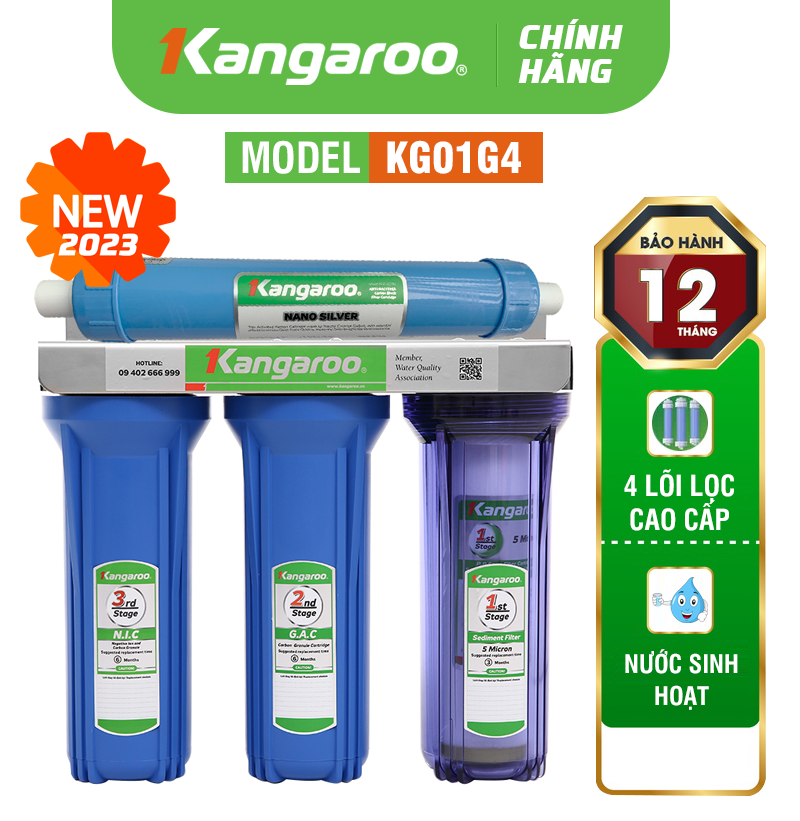 Máy lọc nước Kangaroo OMEGA+ KG01G4-KV