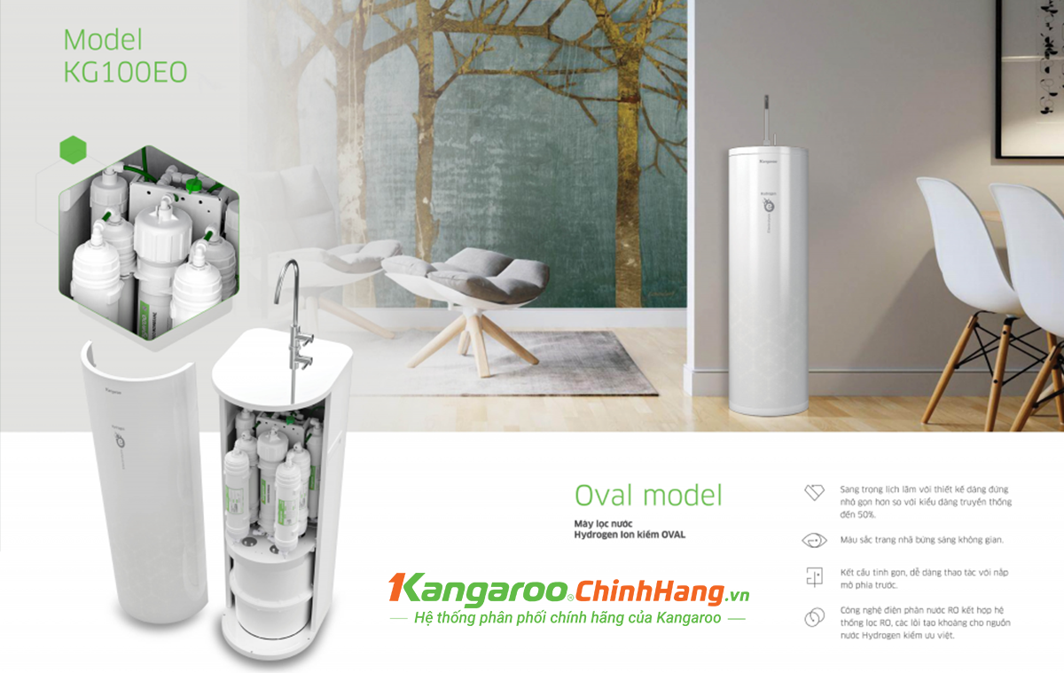 Máy lọc nước Kangaroo Hydrogen ion kiềm