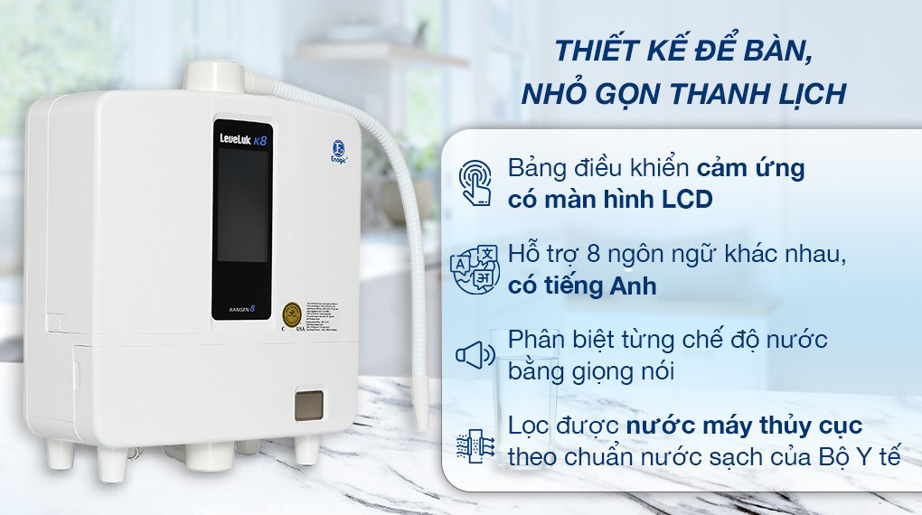 Máy lọc nước ion kiềm Kangen Leveluk K8