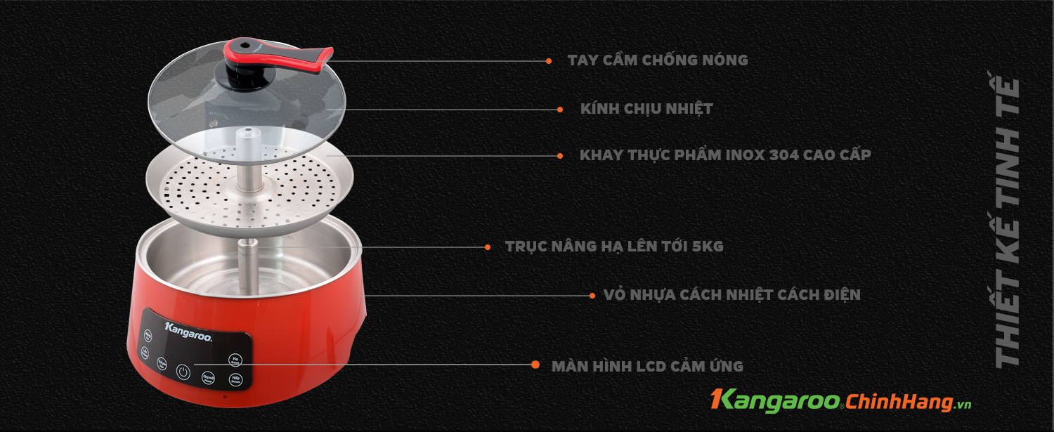 Nồi lẩu điện thang máy Kangaroo KG278