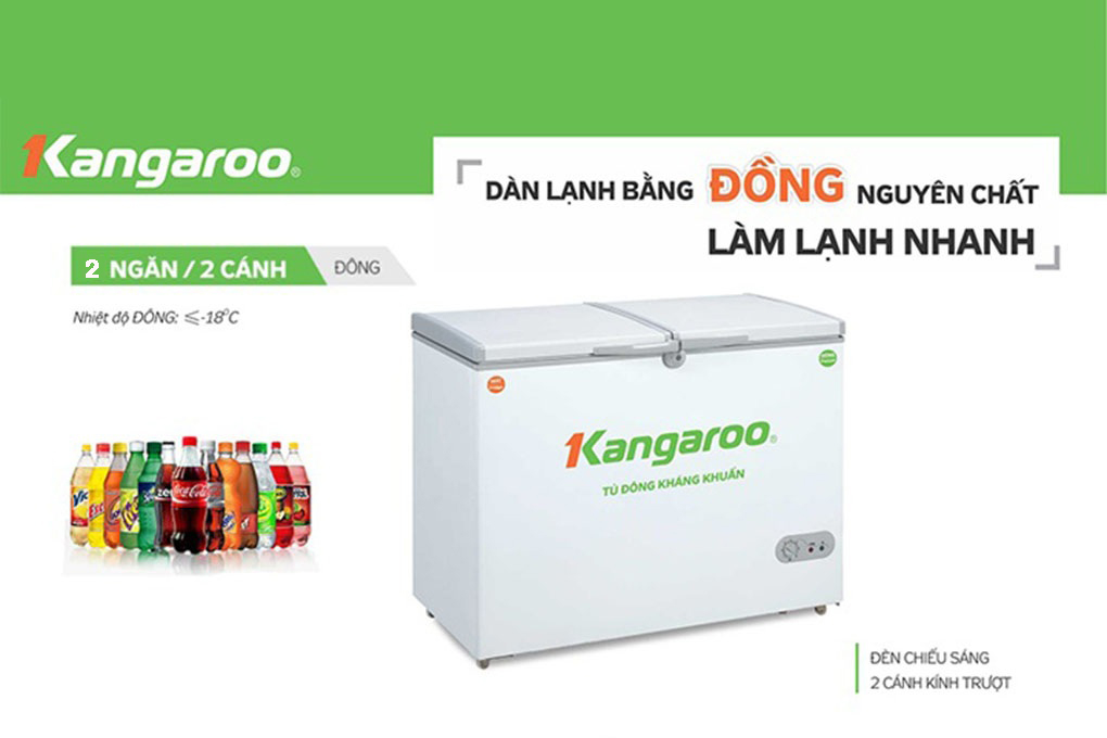 Tủ đông kháng khuẩn Kangaroo KG699C1 - 446 lít