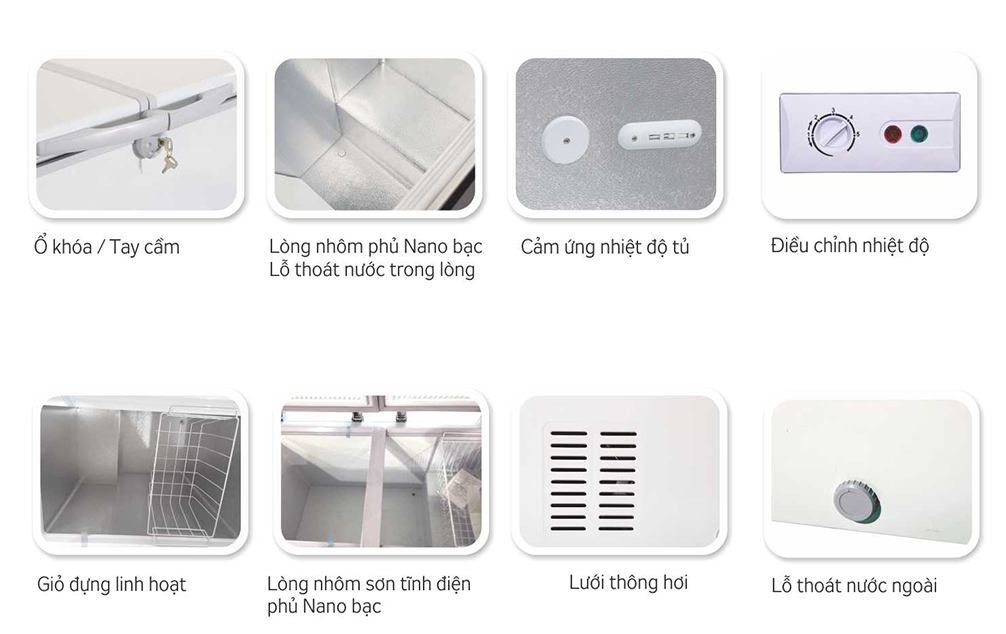 Tủ đông kháng khuẩn Kangaroo KG699C1 - 446 lít