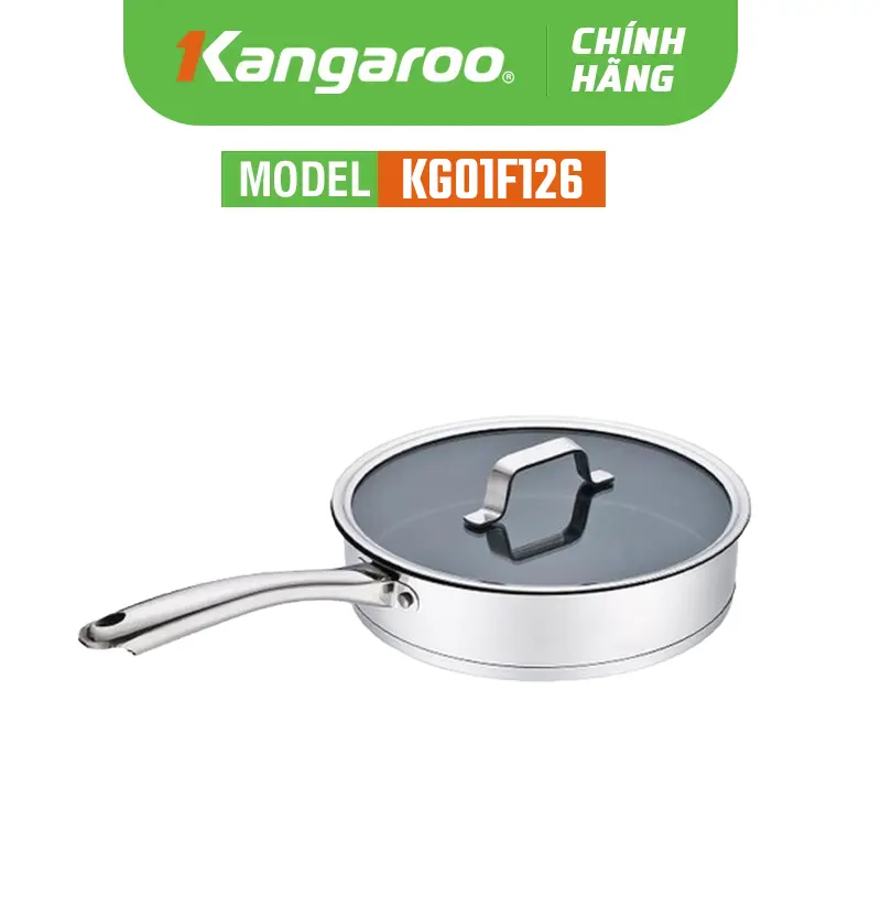 Chảo inox chống dính 5 lớp KG01F126