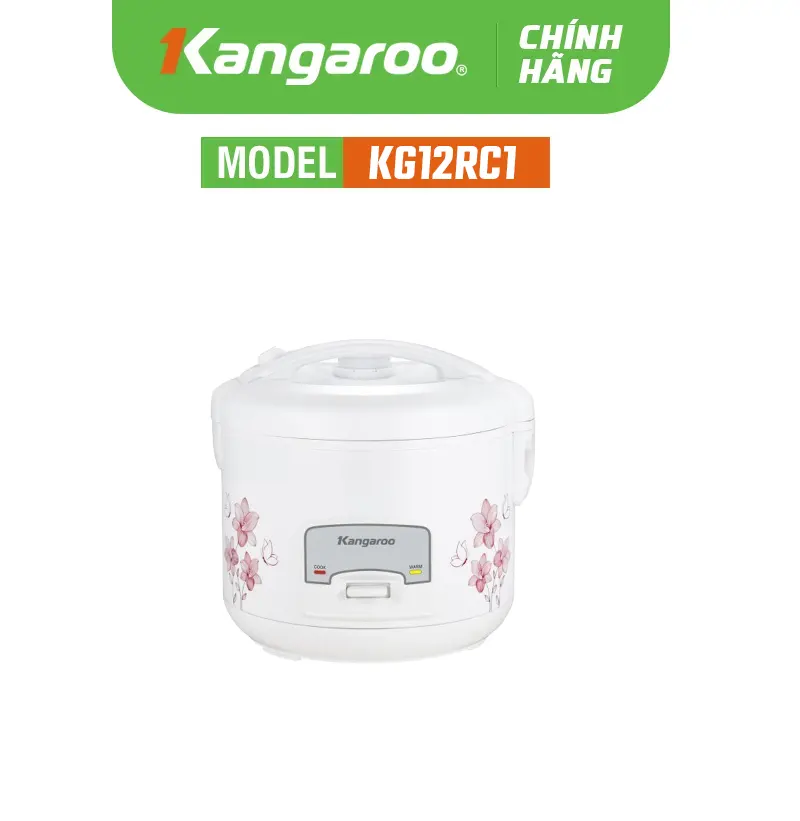 Nồi cơm điện Kangaroo KG12RC1 - 1.2 lít