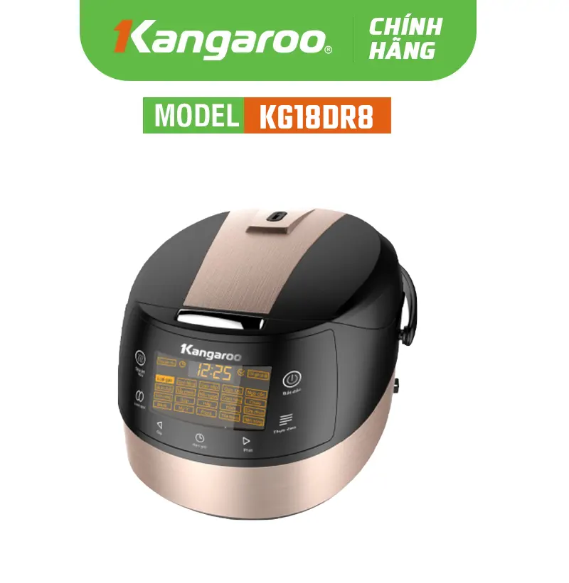 Nồi cơm điện tử Kangaroo KG18DR8 - 1.8 lít