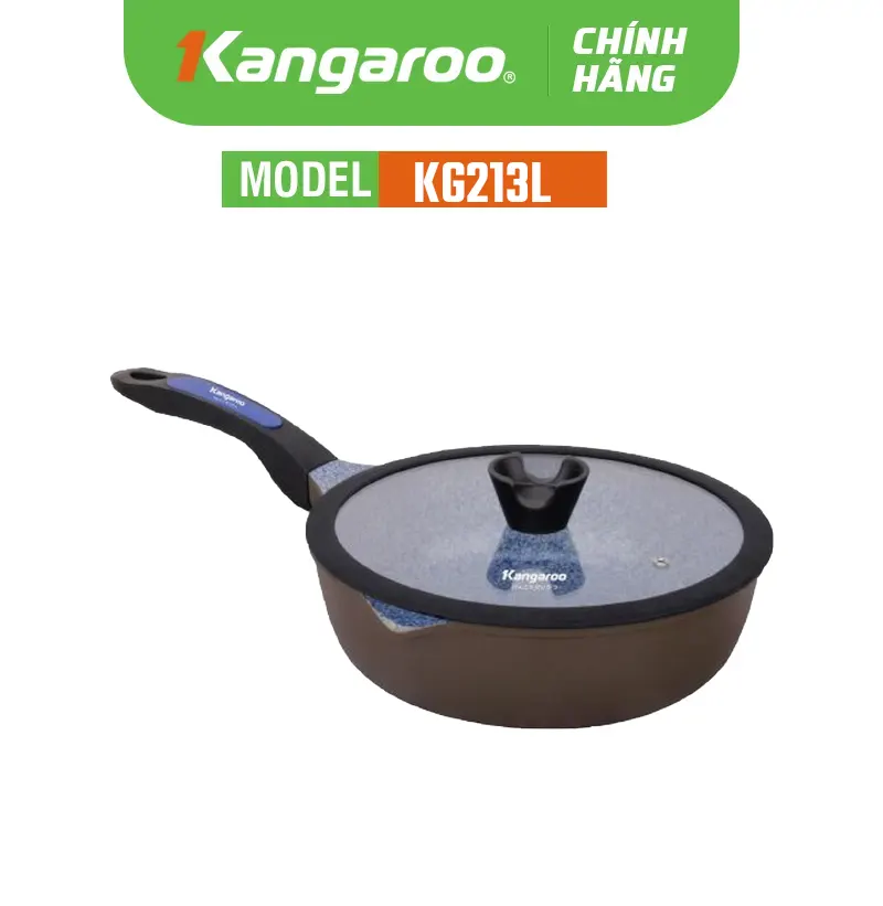Chảo nhôm chống dính đáy từ Kangaroo KG213L