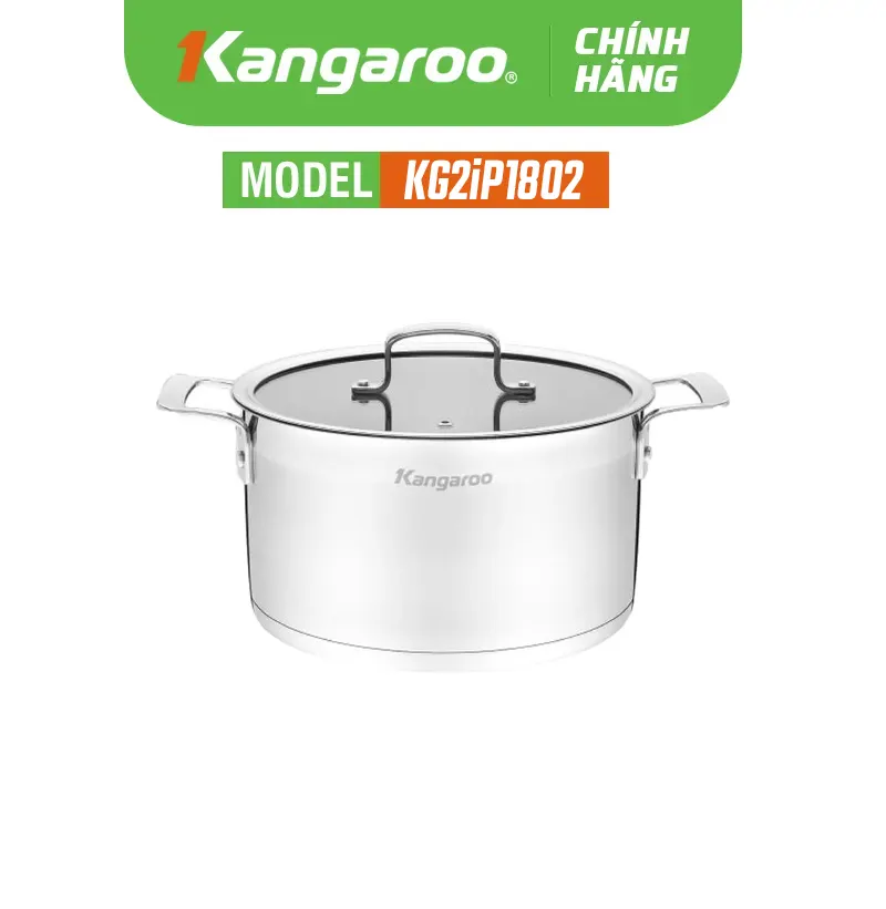 Nồi inox cao cấp Kangaroo KG2IP1802