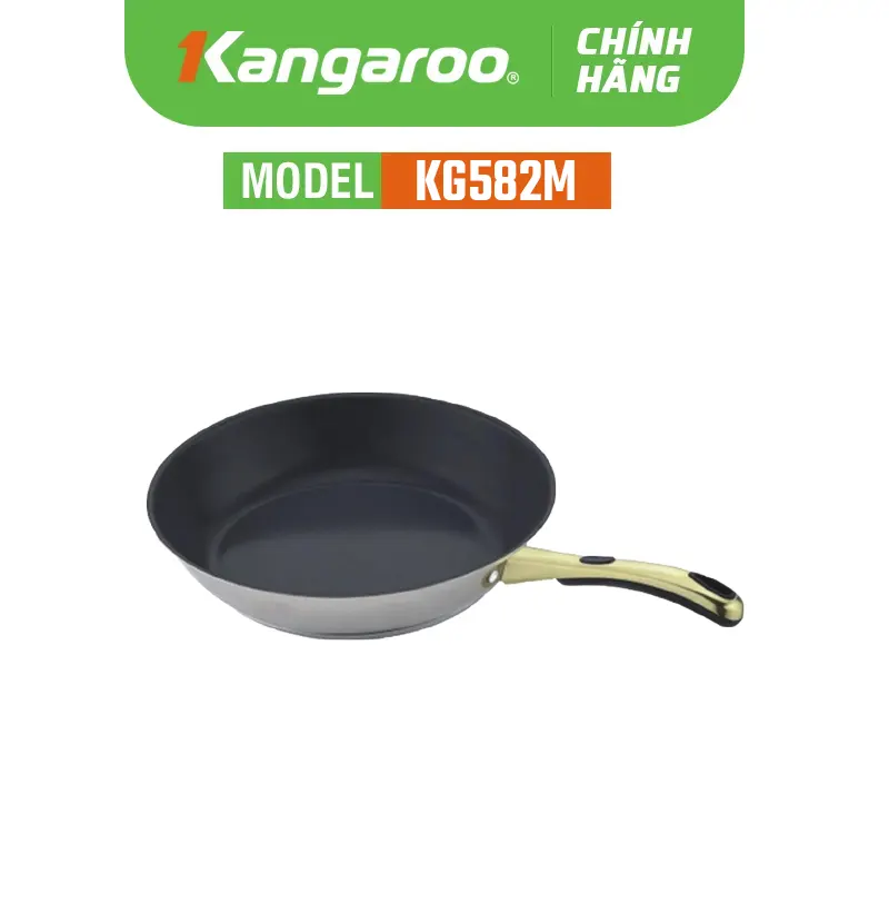Chảo chống dính Inox Nano Kangaroo KG582M