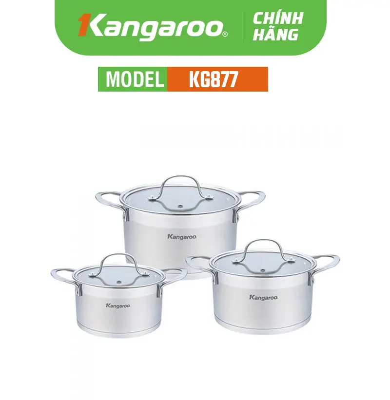 Bộ nồi Inox cao cấp 5 lớp KG877