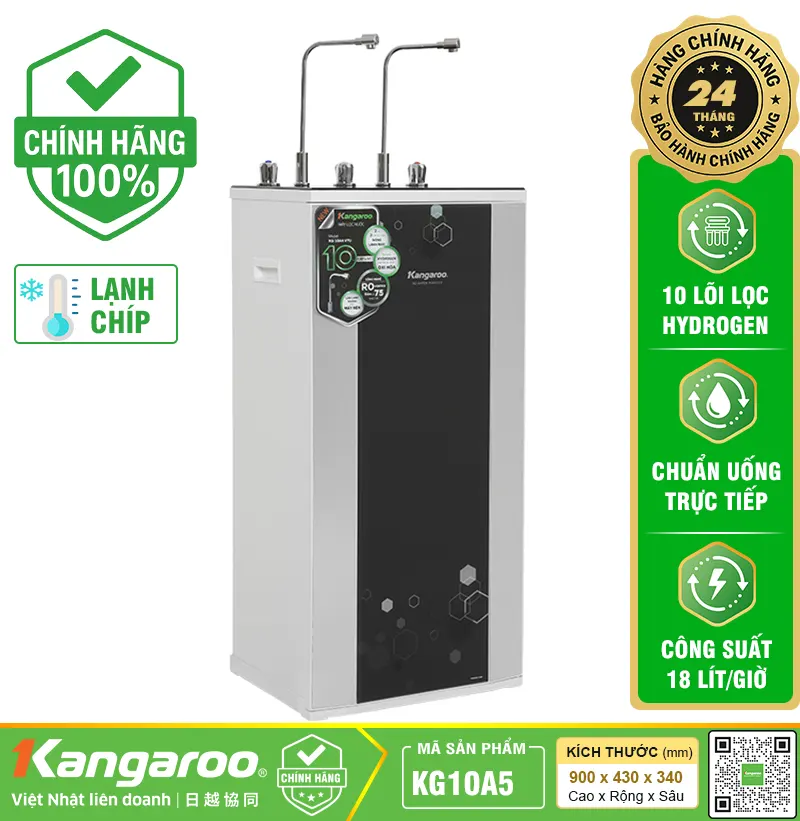  Máy lọc nước Kangaroo Hydrogen Nóng Lạnh KG10A5