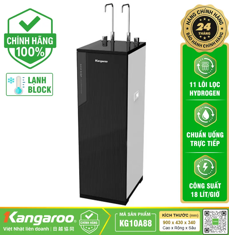 Máy lọc nước Kangaroo Hydrogen KG10A88 - Hàng Cao Cấp 2026