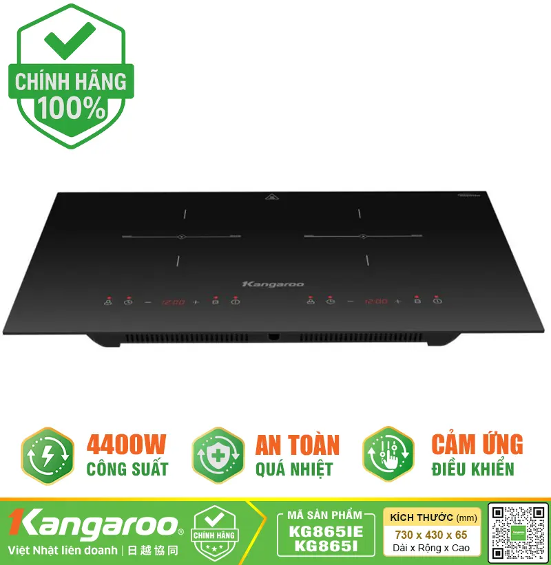 Bếp điện từ đôi Kangaroo KG865IE/KG865I